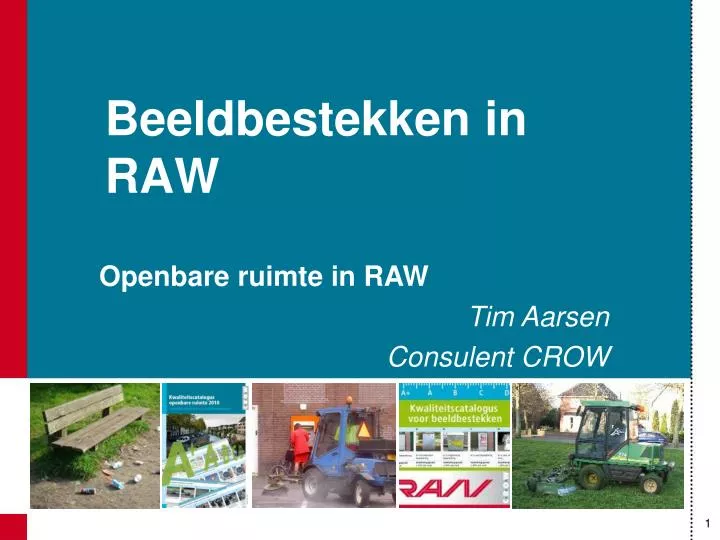 beeldbestekken in raw