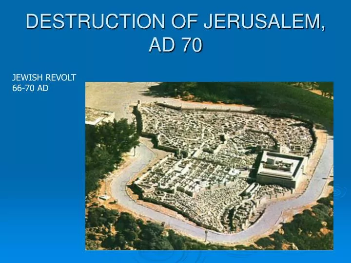 destruction of jerusalem ad 70
