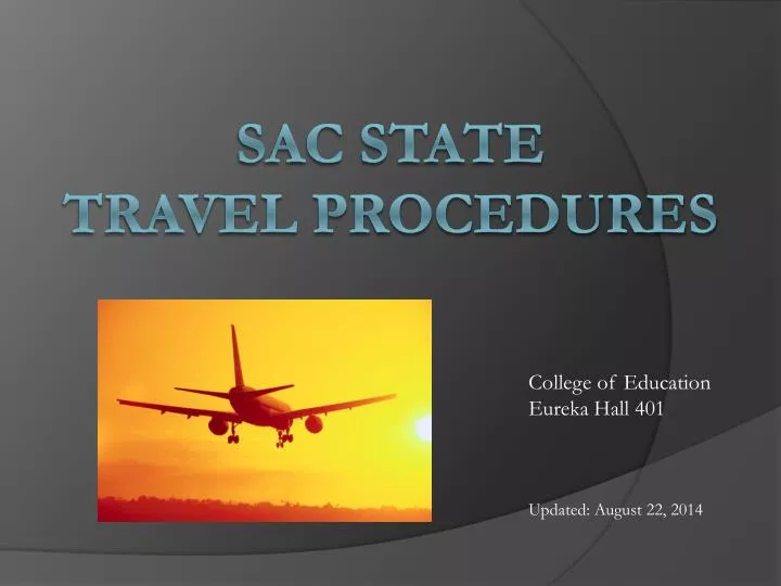 sac state travel procedures