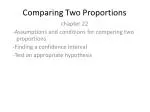 Comparing Two Proportions - slide 1