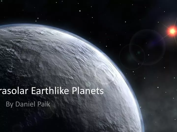 extrasolar earthlike planets