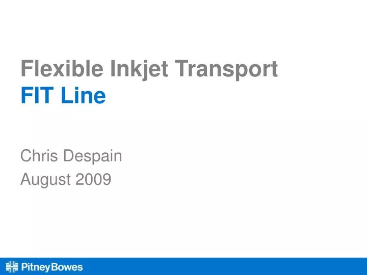 flexible inkjet transport fit line