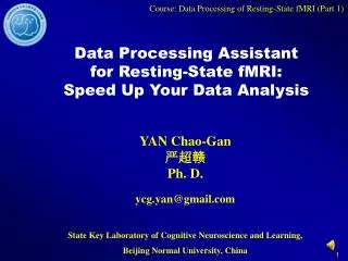 Data Processing Assistant for Resting-State fMRI: Speed Up Your Data Analysis