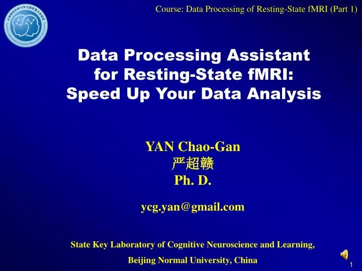 data processing assistant for resting state fmri speed up your data analysis
