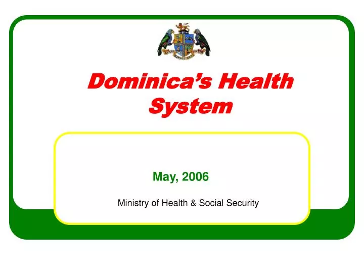 dominica s health system