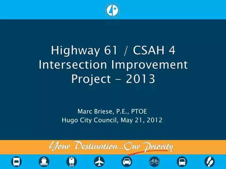 highway 61 csah 4 intersection improvement project 2013