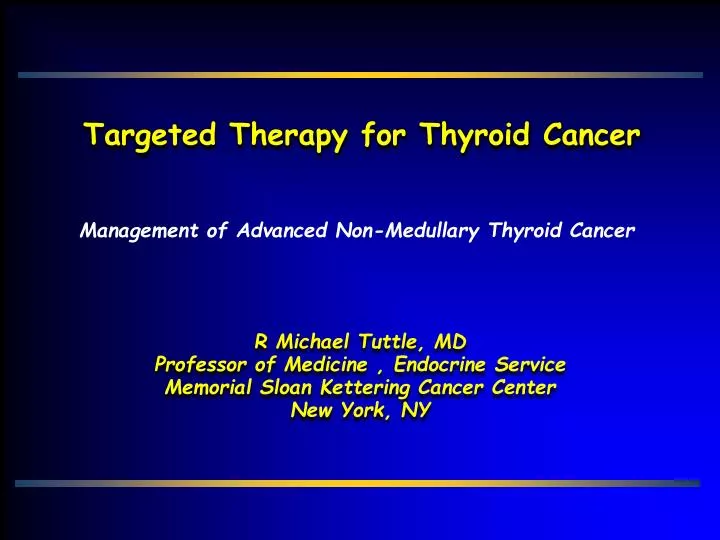 targeted therapy for thyroid cancer