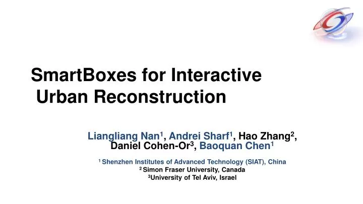 smartboxes for interactive urban reconstruction