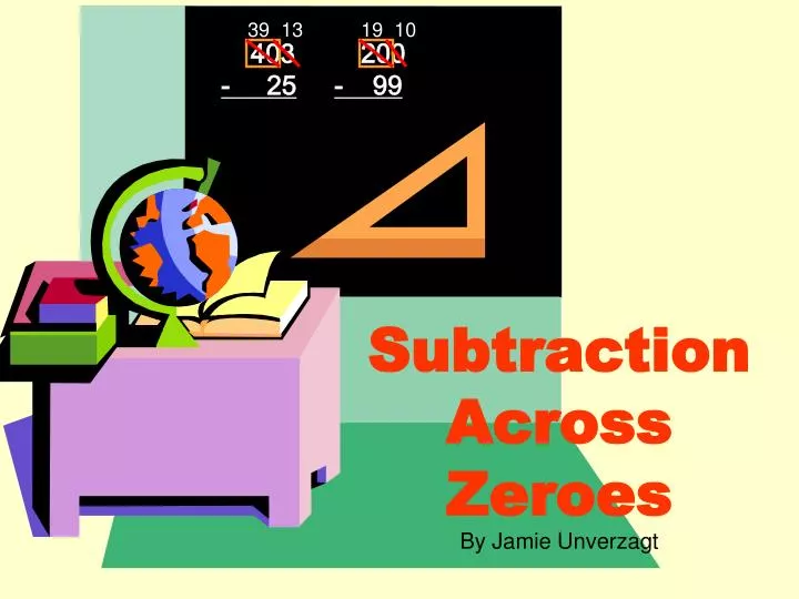 subtraction across zeroes