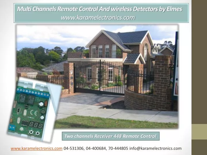 multi channels remote control and wireless detectors by elmes www karamelectronics com