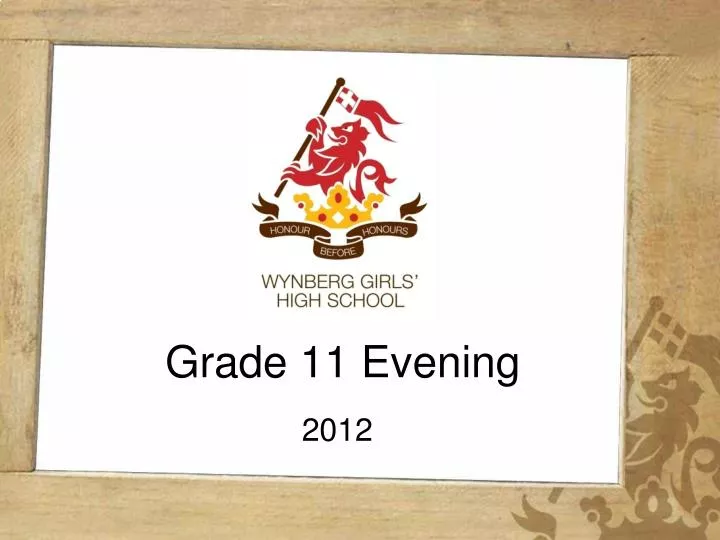 grade 11 evening