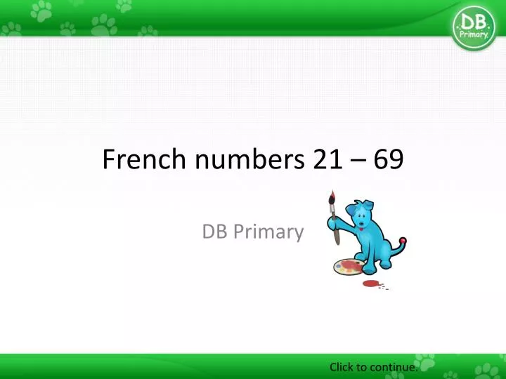 french numbers 21 69