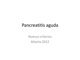 pancreatitis aguda