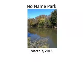 No Name Park