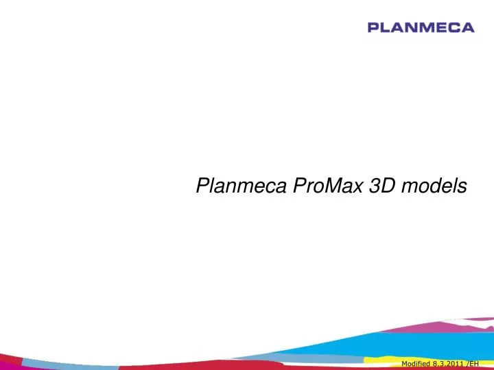 planmeca promax 3d models