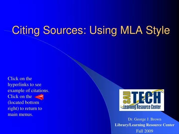 citing sources using mla style