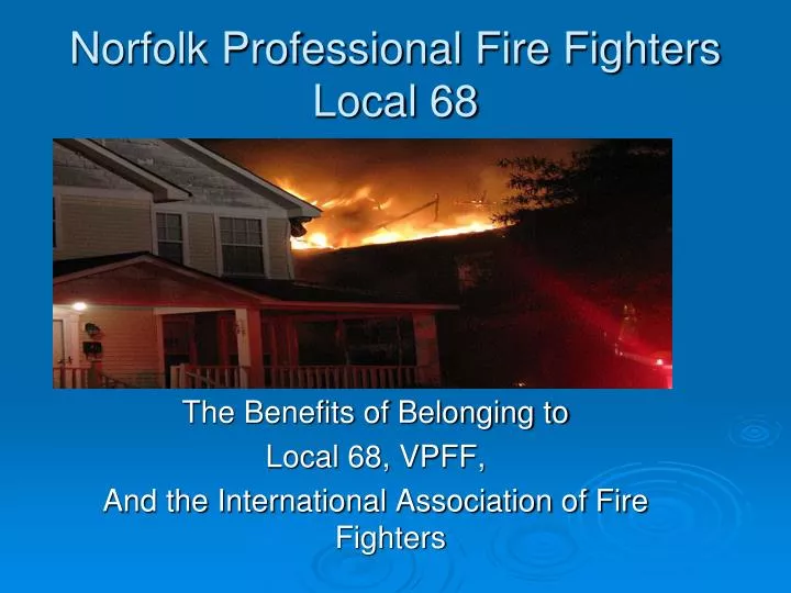 norfolk professional fire fighters local 68