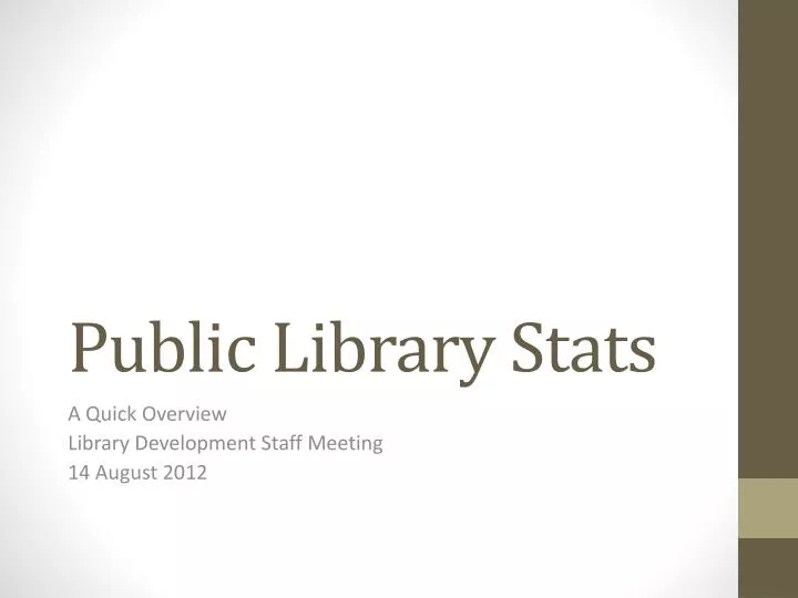 public library stats