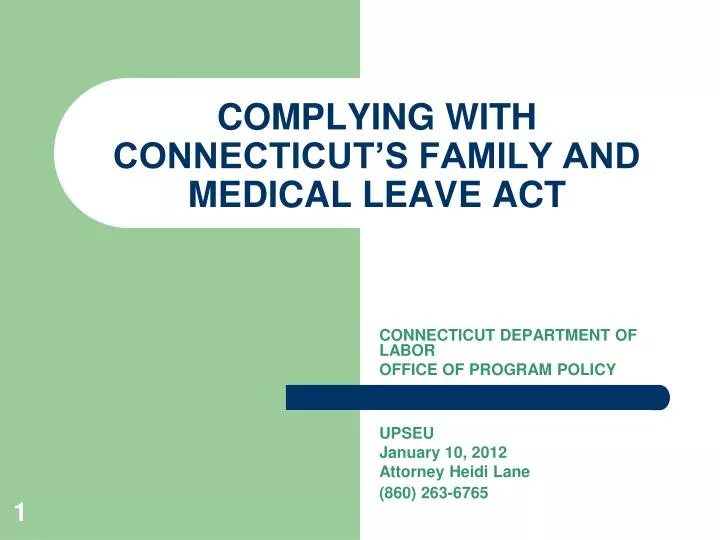 complying with connecticut s family and medical leave act