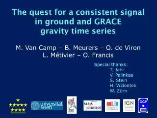 The quest for a consistent signal in ground and GRACE gravity time series