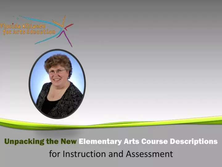 unpacking the new elementary arts course descriptions