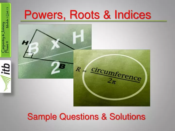 powers roots indices