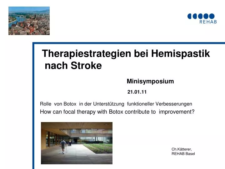 therapiestrategien bei hemispastik nach stroke minisymposium 21 01 11