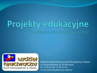 projekty edukacyjne katechetyczne targi metodyczne 2011