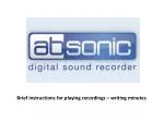 Comprehensive Guide to Playing and Managing Recordings with NICOpro Software - slide 1
