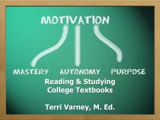 reading studying college textbooks terri varney m ed