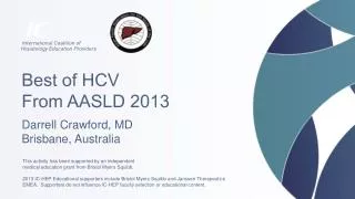 Best of HCV From AASLD 2013