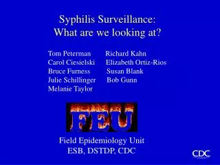 Syphilis Surveillance: What are we looking at?