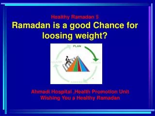 Healthy Ramadan 5 Ramadan is a good Chance for loosing weight?
