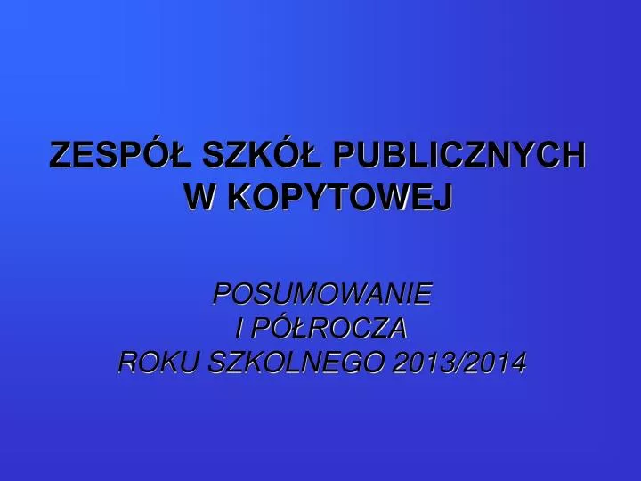 zesp szk publicznych w kopytowej