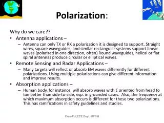 Polarization :