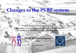 Changes to the PS RF system