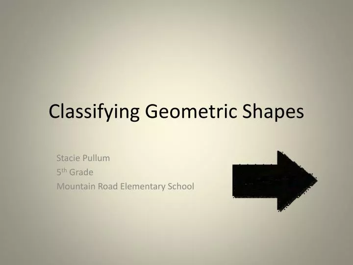 classifying geometric shapes
