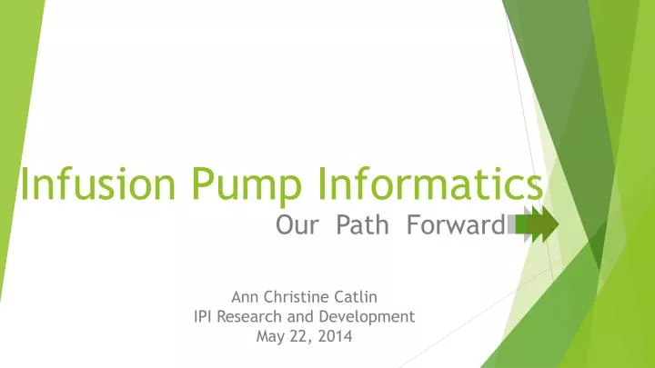 infusion pump informatics