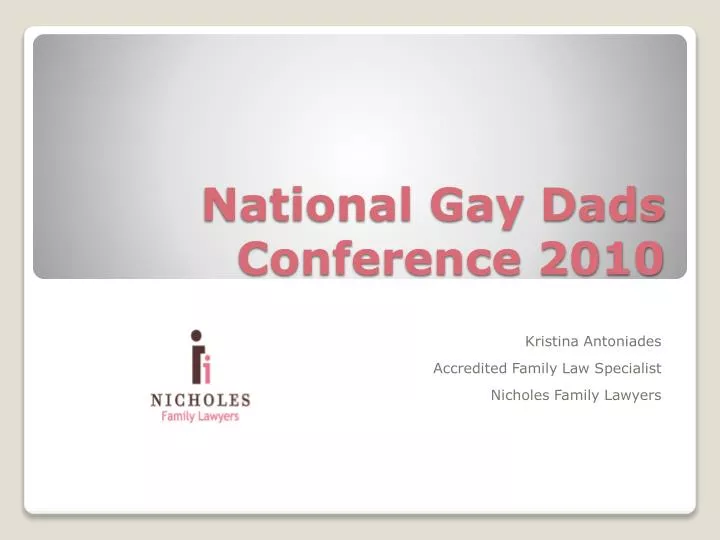 national gay dads conference 2010