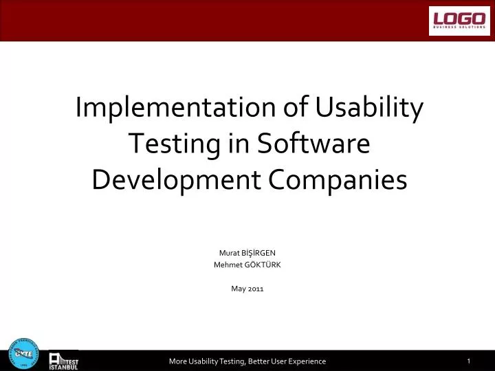 implementation of usability testing in software development companies