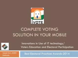 Complete Voting Solution in Your Mobile
