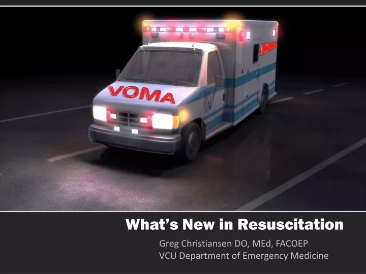 what s new in resuscitation