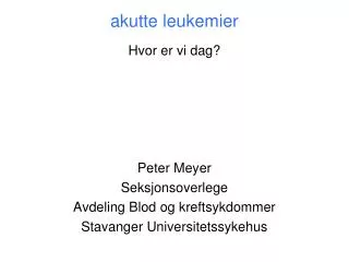 a kutte leukemier