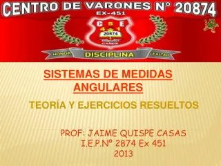 prof jaime quispe casas i e p n 2874 ex 451 2013