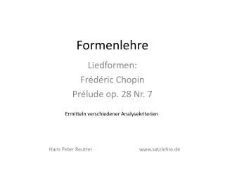 formenlehre