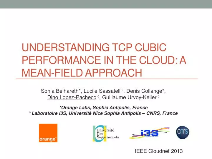 understanding tcp cubic performance in the cloud a mean field approach