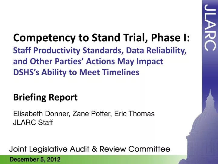 competency to stand trial phase i