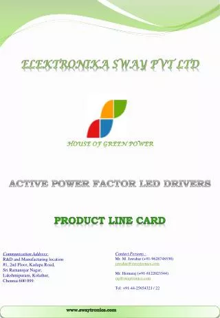 Elektronika Sway Pvt Ltd