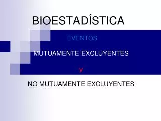 bioestad stica