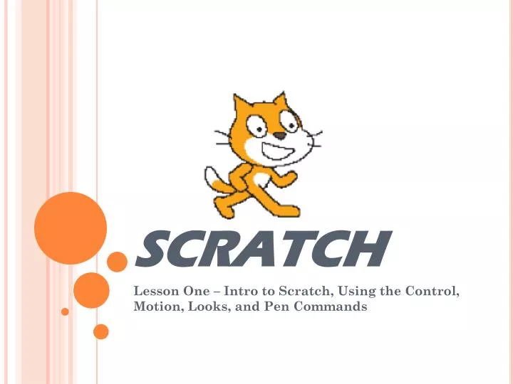 Lesson 1 - Introduction to Scratch - Teleskola